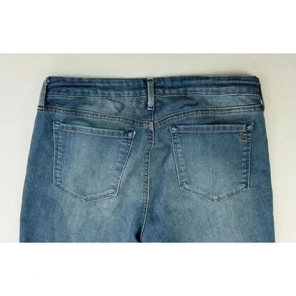 Jessica Simpson Size 6/28 Women's Rolled Crop Skinny Blue Denim Jeans Size 28X27 - Picture 6 of 11